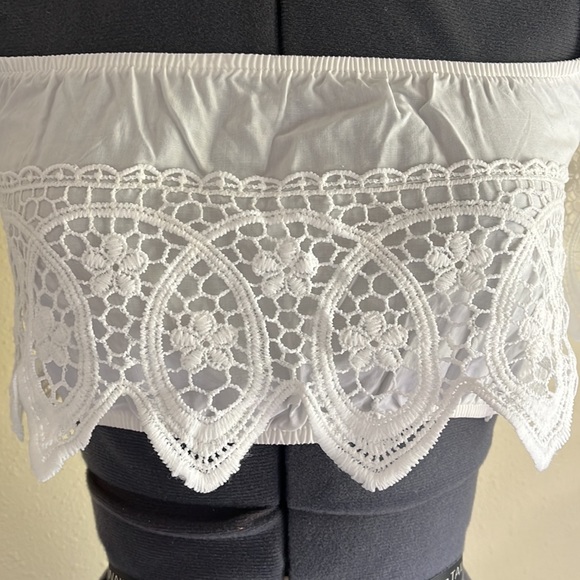 Crochet Tube Top White - Picture 4 of 6